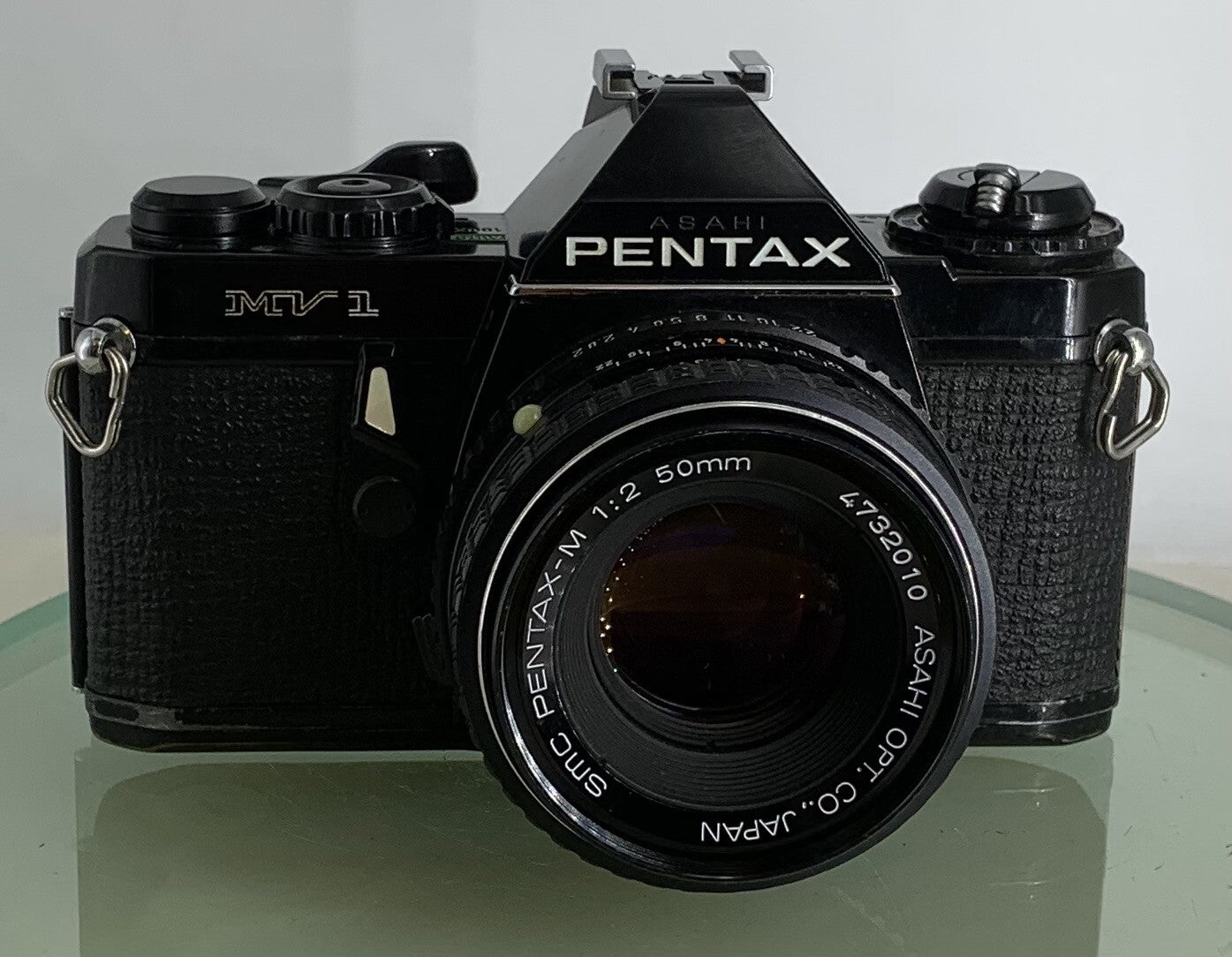 Pentax MV 1 35mm SLR Camera, with 50mm f/2 Prime Lens, Strap TESTED  #1721