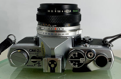 Olympus OM-2N MD 35mm Film SLR Manual Camera Olympus AUTO S50mm F/1.8 Zuiko Lens7