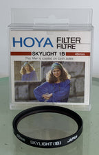 Hoya Skylight (1B) 49mm Filter For Camera Lens+Case+Clean+Good Condition-6160