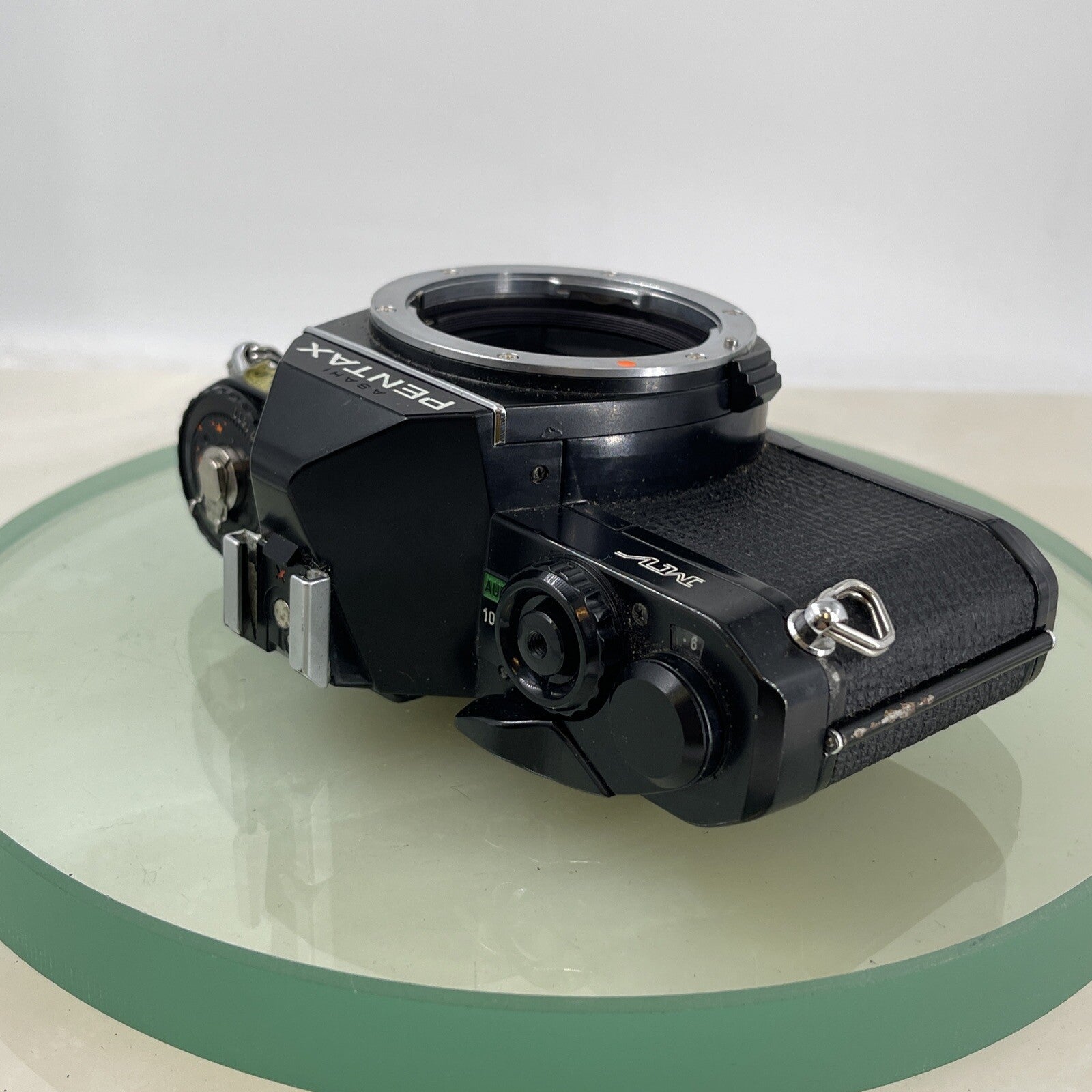 Pentax MV SLR FILM CAMERA + SMC Pentax-A 50mm F/1.7 Lens+CASE  WORKING TESTED6089