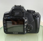 CANON EOS 400D DIGITAL SLR CAMERA WITH 32MB MEMORY CARD+CHARGER TESTED - 9474