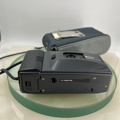 RICOH YF-20D 35MM FILM CAMERA, RIKENON 1:4 F=35mm LENS + CASE, TESTED  #4206