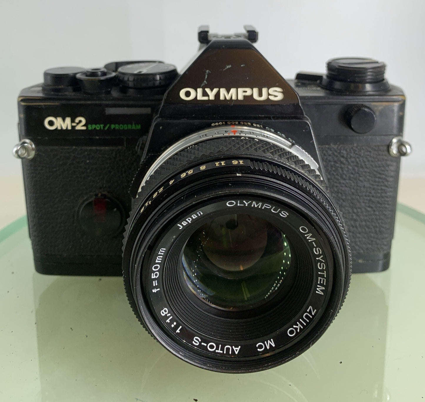 Olympus OM-2 Spot / Program SLR Camera + Olympus Zuiko  50mm f1.8 TESTED  #1951