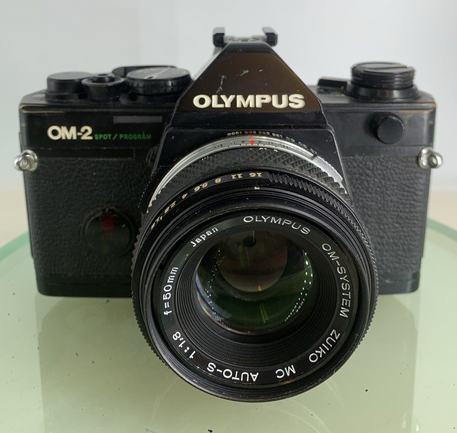Olympus OM-2 Spot / Program SLR Camera + Olympus Zuiko  50mm f1.8 TESTED  #1951