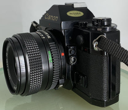 BEAUTIFUL Canon A-1 35mm SLR Camera Body+ FD 50mm f/1.8 FULLY WORKING #2195