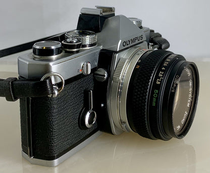 Olympus OM-1N MD 35mm Film SLR Manual Camera+Olympus 50/1.8 Zuiko Lens+Case #1192