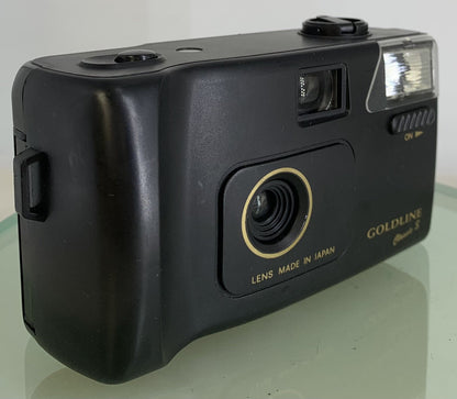 Goldline Classic S K-200 35mm Compact Camera + Black + Tested - 7720
