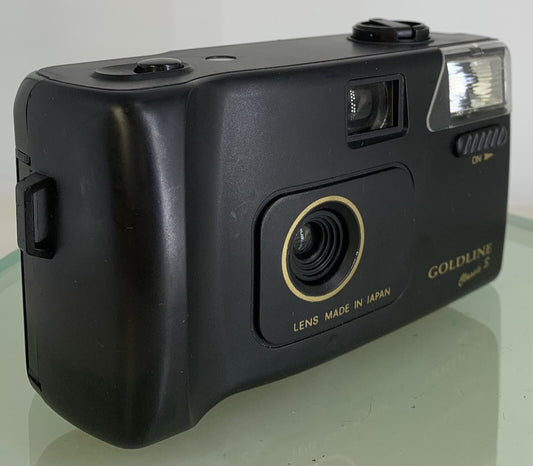 Goldline Classic S K-200 35mm Compact Camera + Black + Tested - 7720