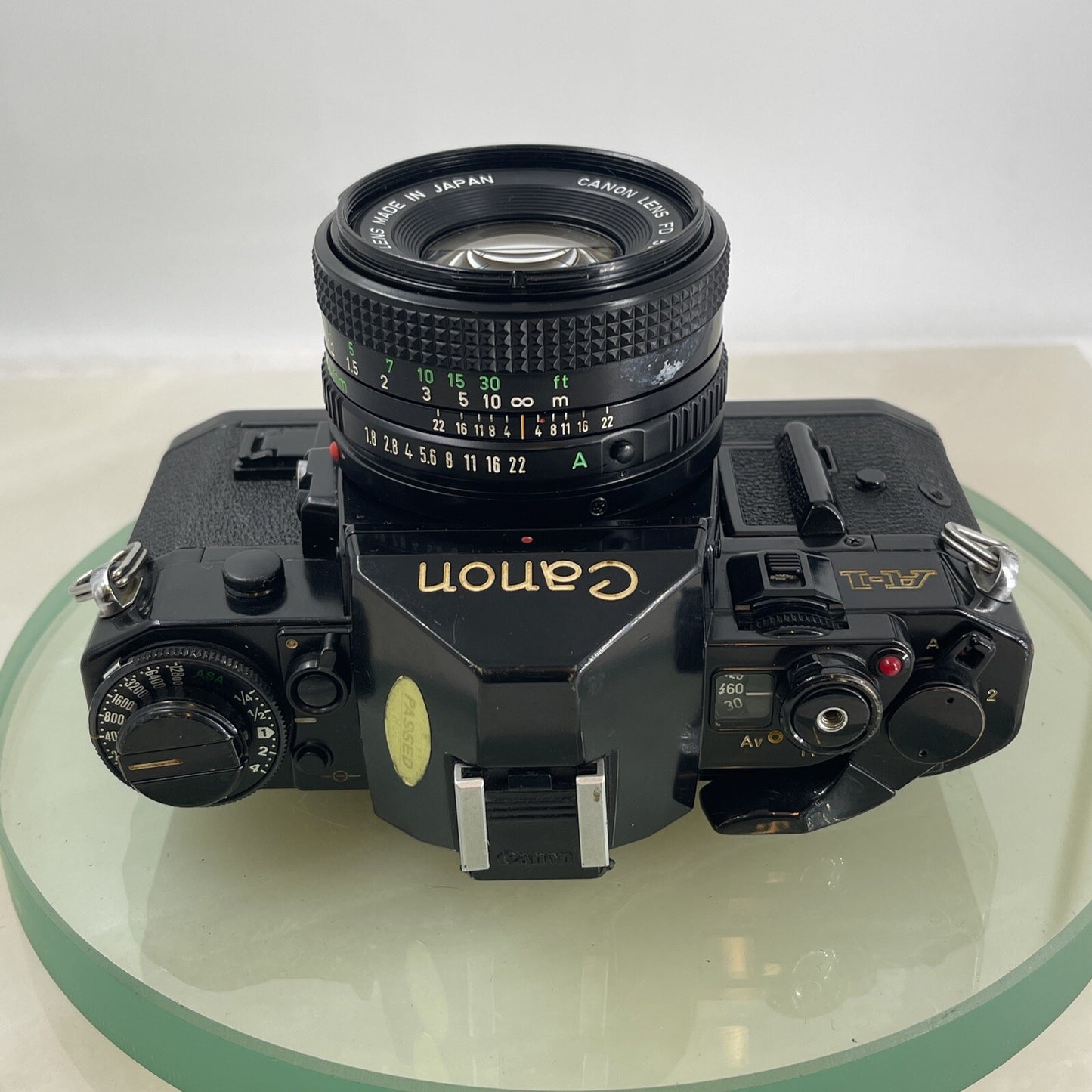 BEAUTIFUL Canon A-1 35mm SLR Camera Body+ FD 50mm f/1.8 FULLY WORKING #7416