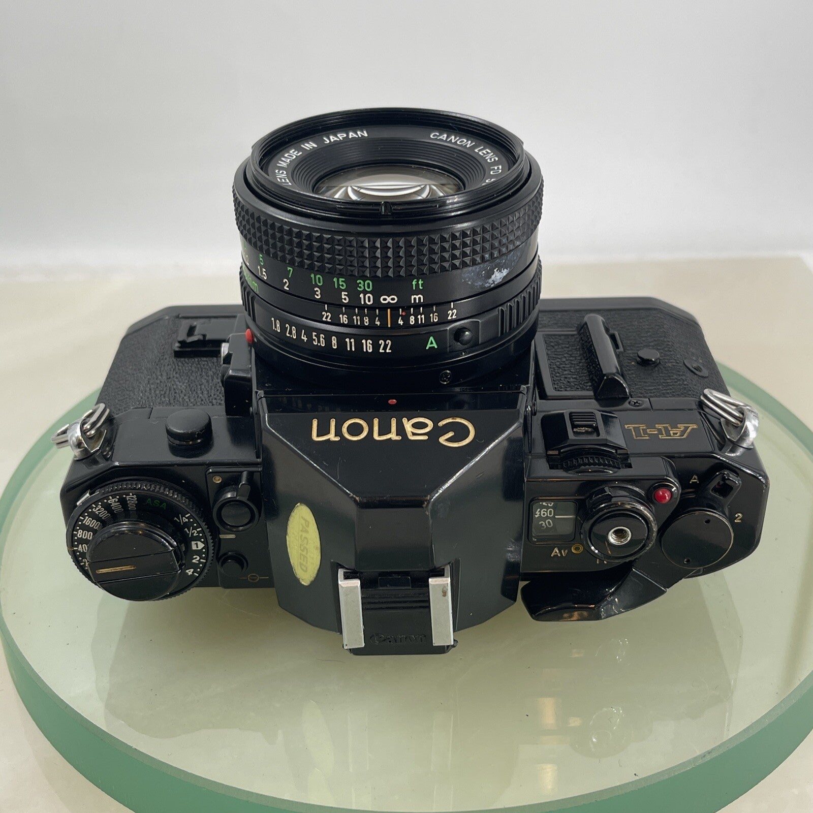 BEAUTIFUL Canon A-1 35mm SLR Camera Body+ FD 50mm f/1.8 FULLY WORKING #7416