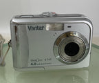 Vivitar Vivicam 4345 4.0MP Compact Digital Camera SILVER NO CARD TESTED - 7601