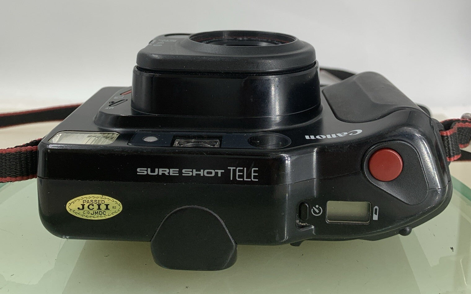Canon Sure Shot Tele 35mm Film Point and Shoot Camera BLACK TESTED - 6427