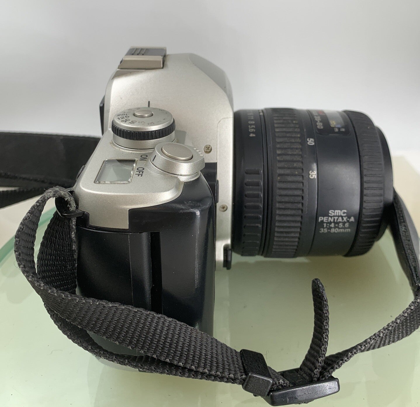 Pentax FILM CAMERA SILVER WITH PENTAX 35-80 LENS - TESTED - 9607