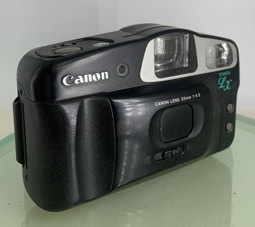 Canon Snappy LX ii 35mm Film Point and Shoot Camera BLACK CLEAN TESTED - 7200