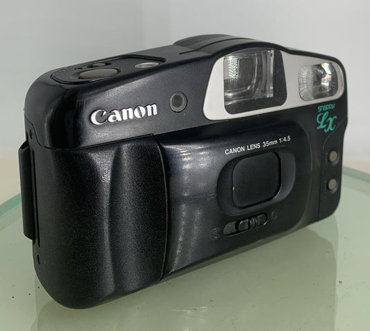 Canon Snappy LX ii 35mm Film Point and Shoot Camera BLACK CLEAN TESTED - 7200