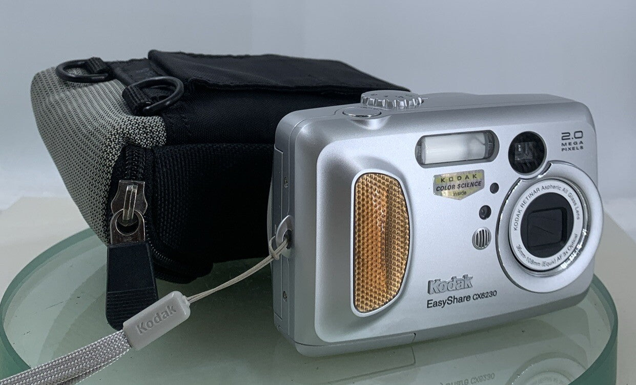 Kodak EasyShare CX6230 2.0MP Silver Digital Camera WITH COVER TESTED - 6720