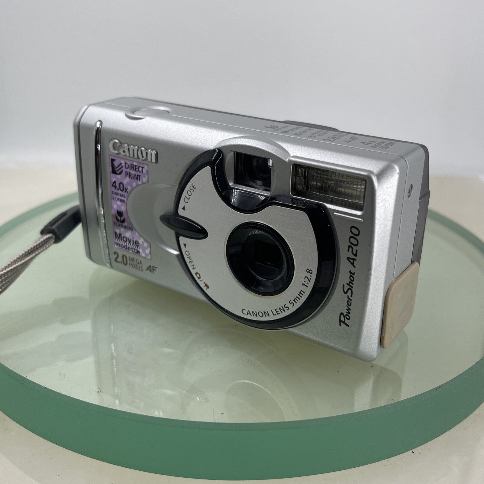 Vintage Canon PowerShot A200 2.0MP Digital Camera Tested + 2GB Memory Card #6702