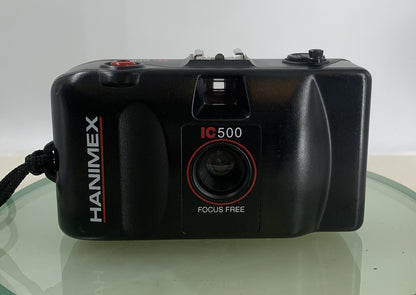 Hanimex IC 500 35mm Compact Film Camera Black Focus Free EXCELLENT TESTED - 8880