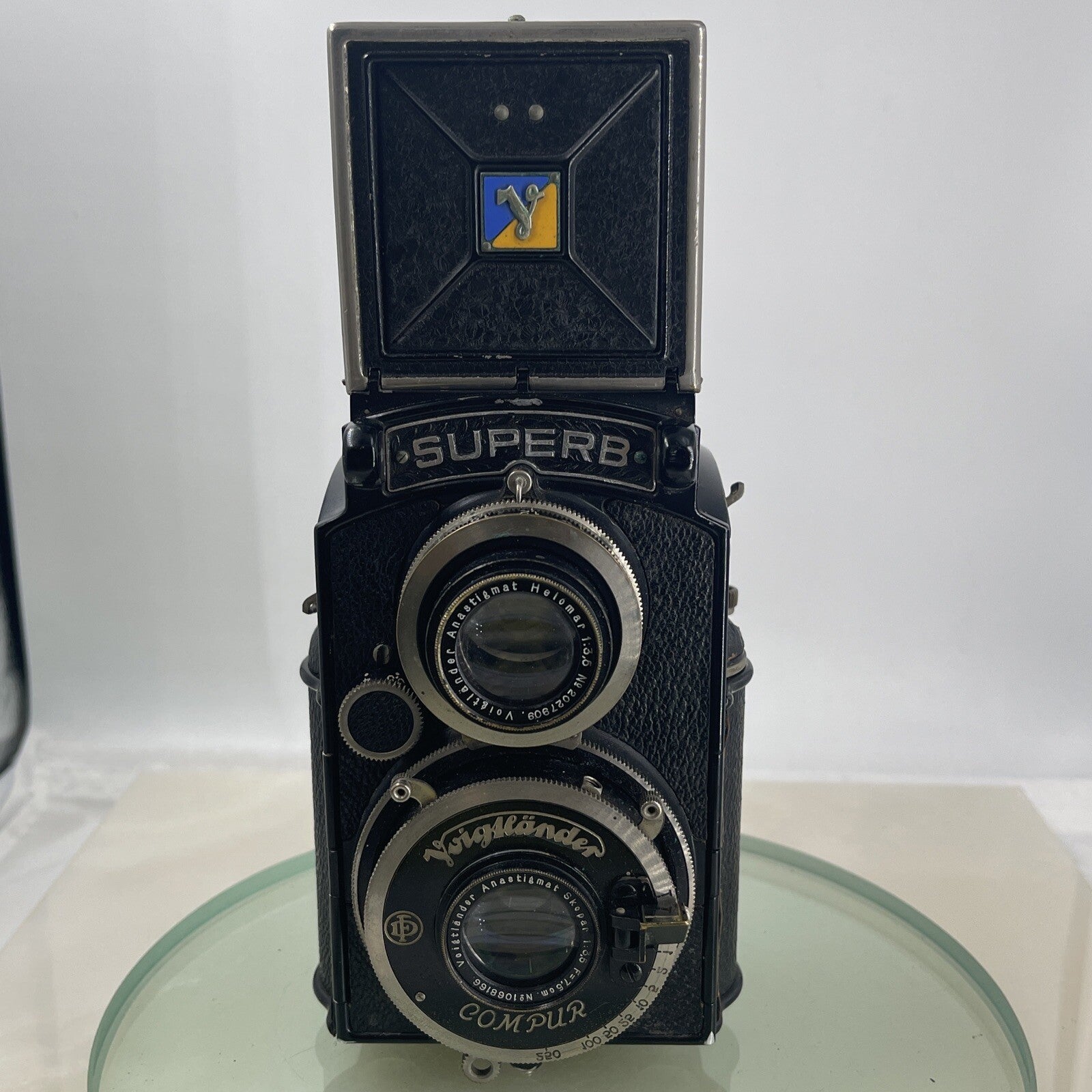 Collectible camera Voigtlander SUPER B 6 x 6.Skopar 3.5/75mm Lens 1934WORKS #4793