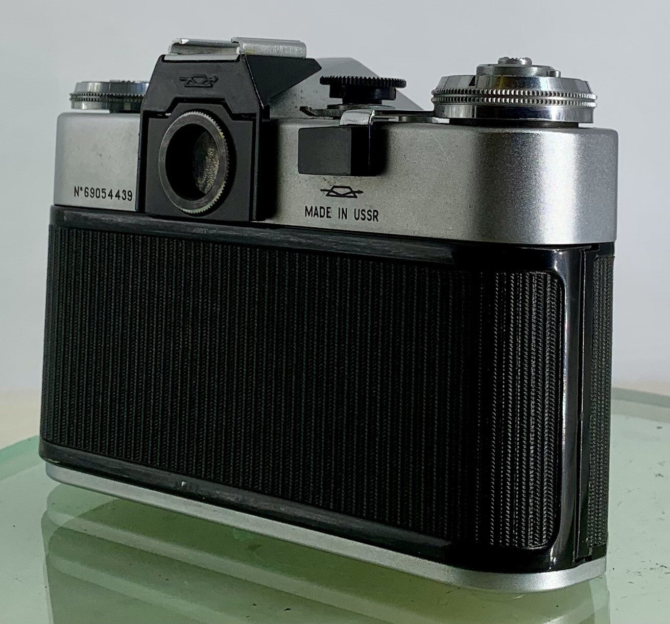 Vintage Zenit - B SLR Camera + HELIOS-44-2  2/58 Lens + SILVER + TESTED - 1733