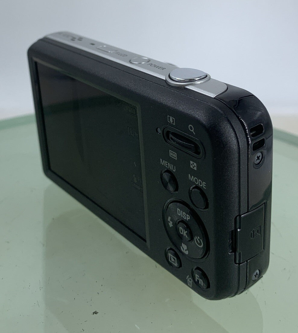 Samsung PL122 14.2MP DIGITAL SELFIE SCREEN CAMERA BLACK+WIRE+BAG TESTED - 4186
