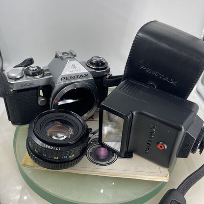 Vintage Asahi Pentax ME 35mm Film Camera w/ 50mm 1.7 SMC PENTAX-A Lens-Tested6070