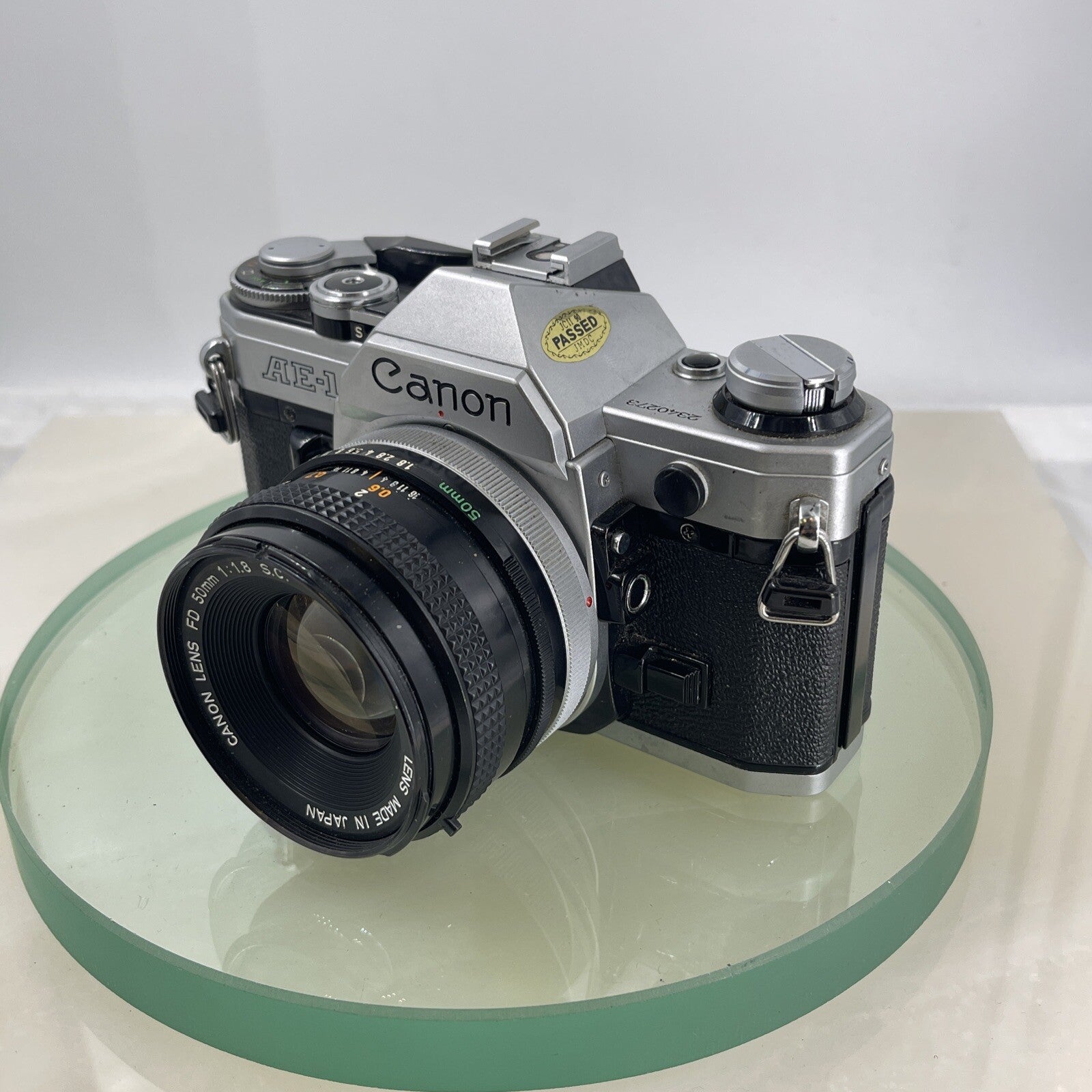 Canon AE-1  35mm SLR Film Manual Camera + Canon 50mm F/1.8 FD Lens Like A-1 #7502