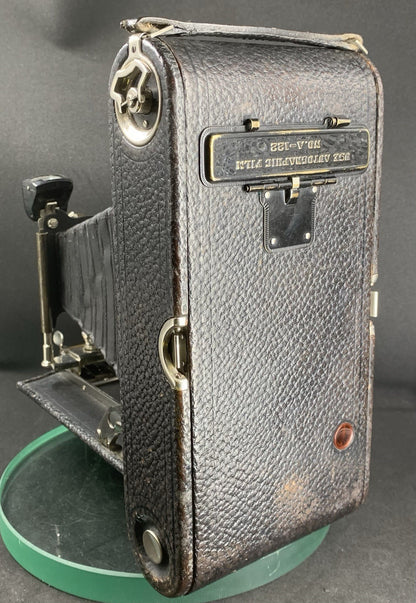 No.3-A Autographic Kodak Model C Antique 1910s Folding 122 Film Camera+BOX#3007