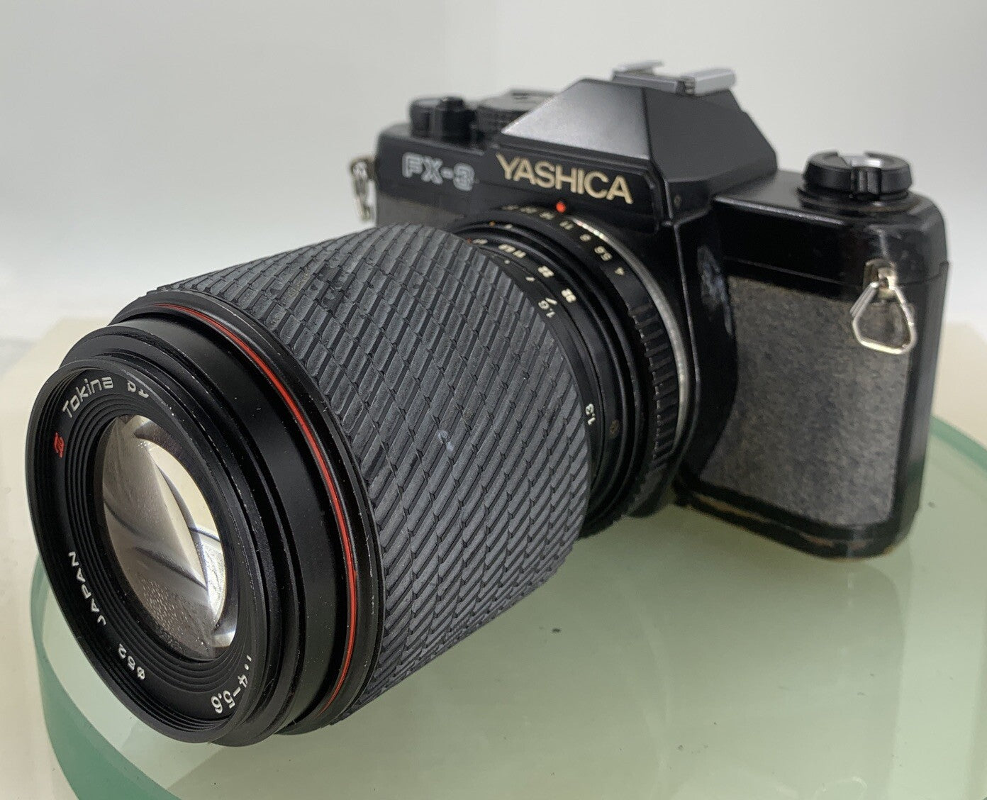 YASHICA FX-3 SUPER 2000 VINTAGE FILM CAMERA BLACK 70-210mm +BAG TESTED - 2092