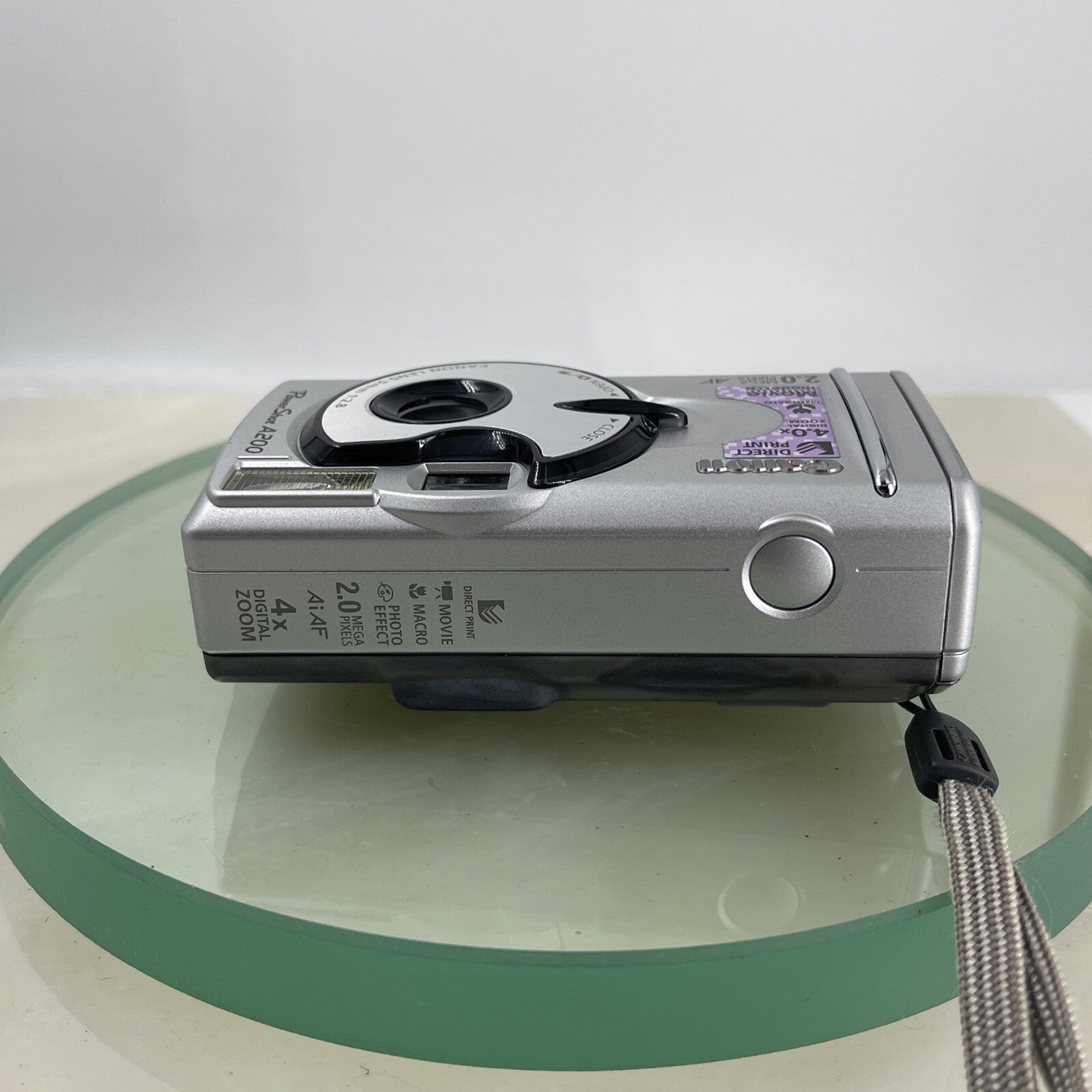 Vintage Canon PowerShot A200 2.0MP Digital Camera Tested + 2GB Memory Card #6706