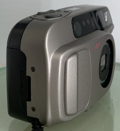 Minolta AF Riva zoom 70 POINT AND SHOOT FILM CAMERA GREY NOBATTERY-TESTED - 8432