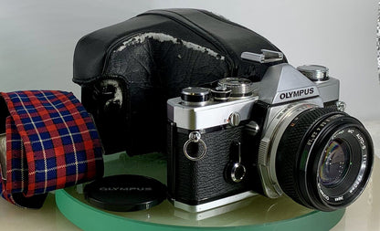 Olympus OM-1N MD 35mm Film SLR Manual Camera with Olympus 50/1.8 Zuiko Lens 1260