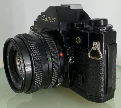 BEAUTIFUL Canon A-1 35mm SLR Camera Body+ FD 50mm f/1.8 FULLY WORKING #1325