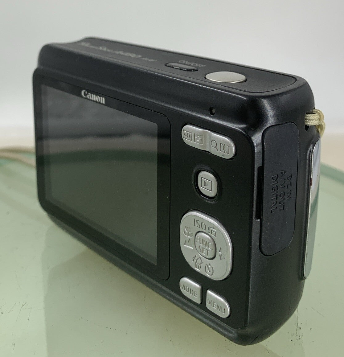 Canon PowerShot A480 10.0MP DIGITAL CAMERA BLACK NO CHARGER NO CARD TESTED - 2436