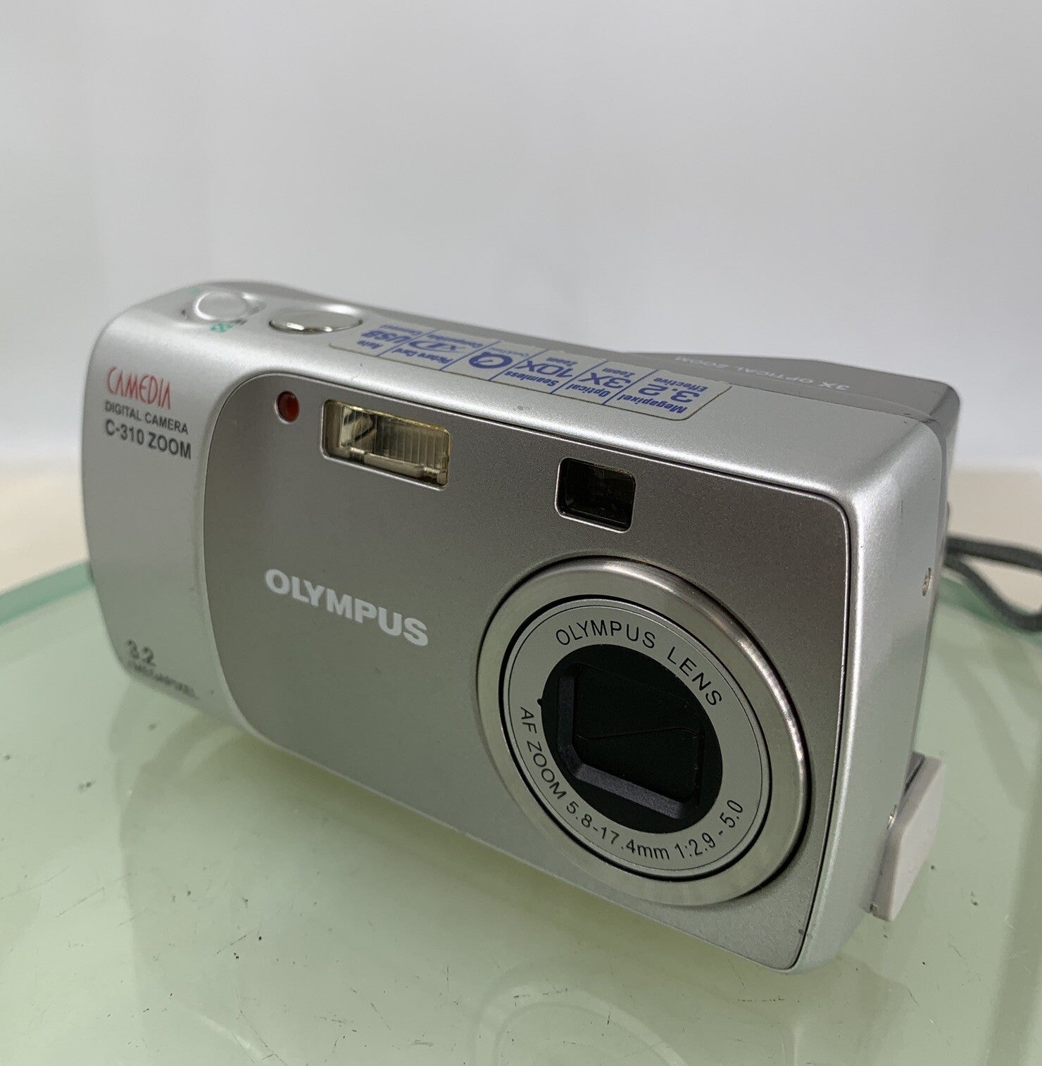 Olympus CAMEDIA C-310 Zoom 3.2MP Digital Camera WITH 64 MB SD CARD-TESTED-5911