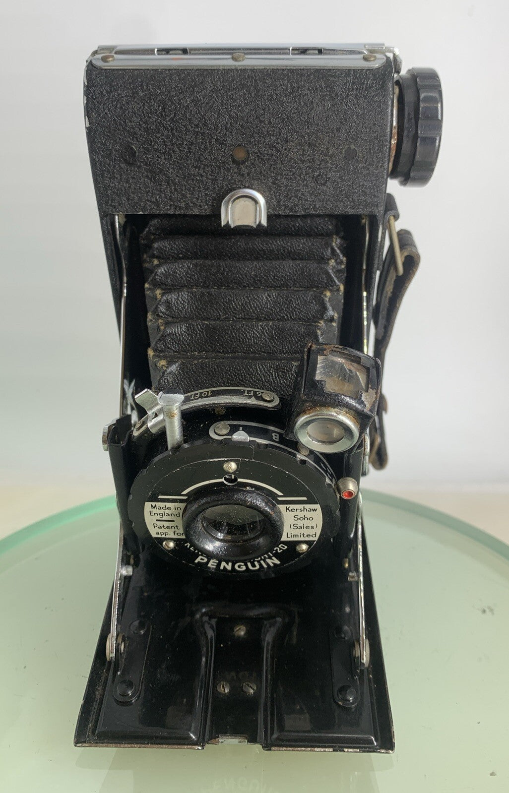 Kershaw Eight-20 Penguin Vintage 1940s Folding Film Camera BLACK TESTED - 8221
