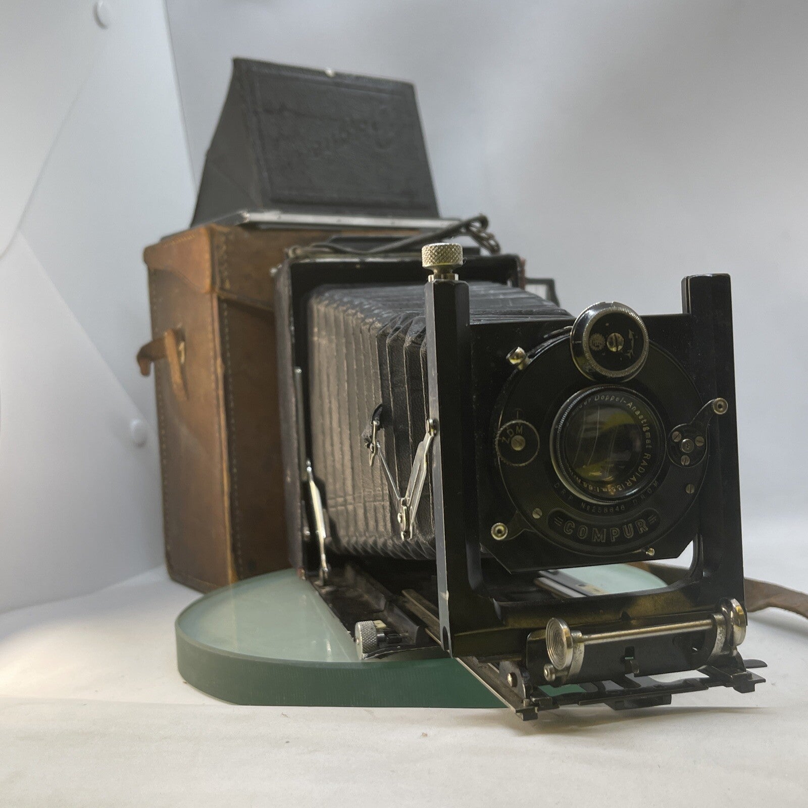 Antique Vintage Voigtlander Bergheil Folding Camera10x15 cm Double Extension 3710