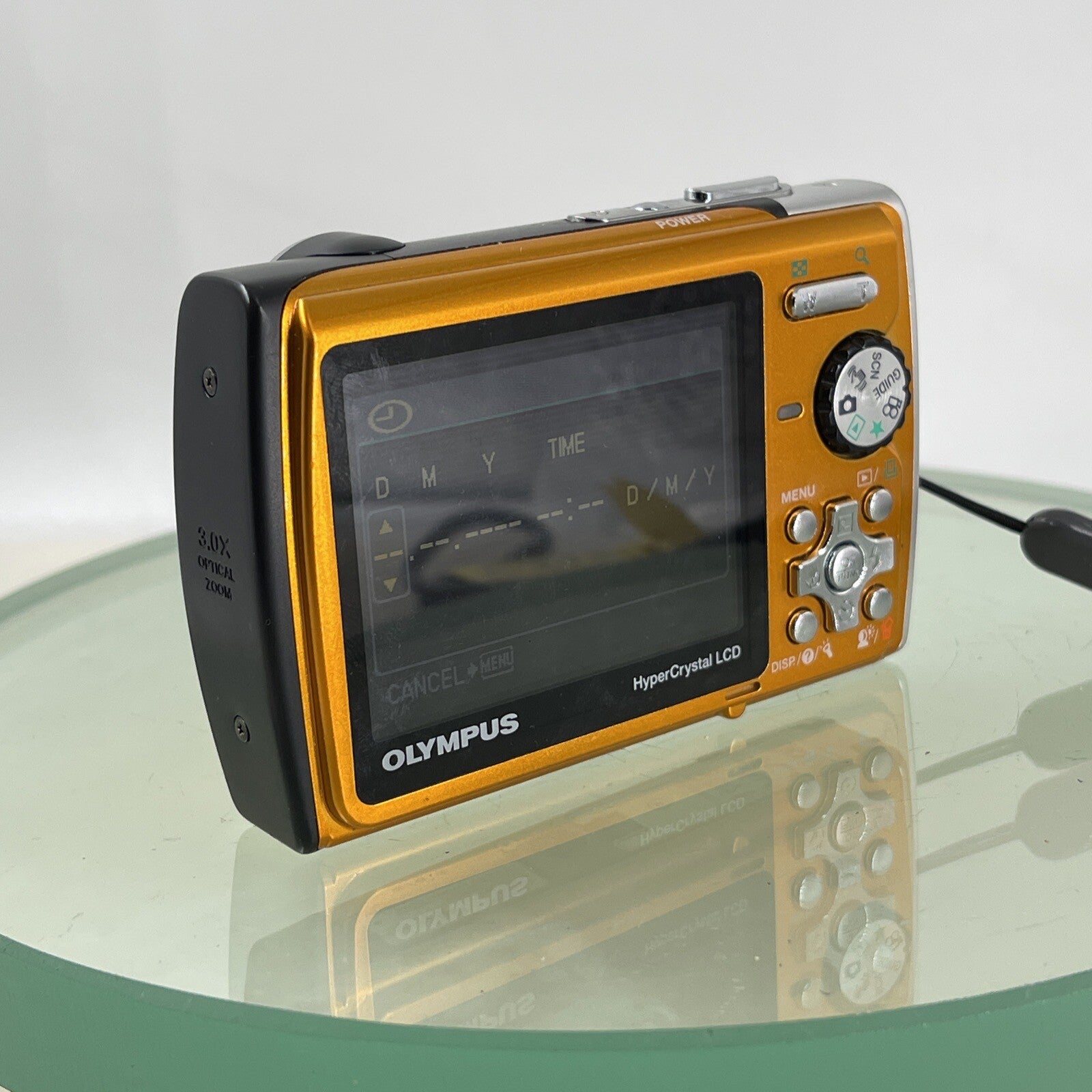 Olympus Stylus U790 SW 7.1MP Digital Camera Orange Waterproof Tested(LENS ISSUE)3