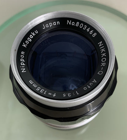 Nikon 135mm F/3.5 NIKKOR-Q Auto Pre-AI Nippon Kogaku Japan Manual Focus Lens 1838
