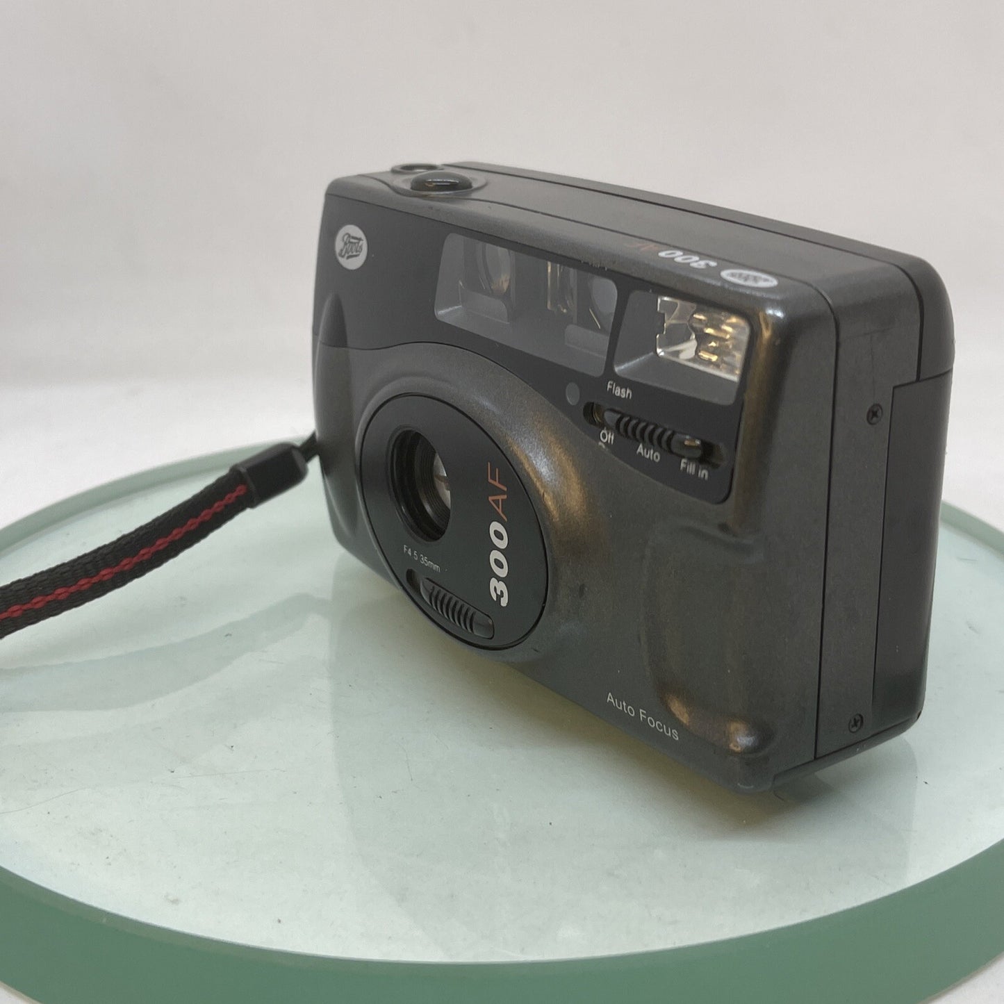 Boots 300 AF 35mm Film Camera Point & Shoot Collectable, Instructions, case #4912