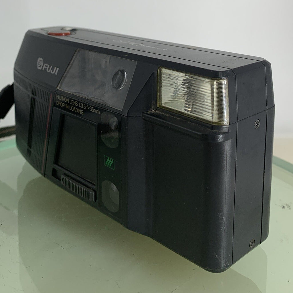 FUJIFILM Fuji DL-150 Compact 35mm Point And Shoot Film Camera BLACK TESTED - 7672