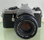 Pentax ME Super 50mm f/1.7 ASAHI LENS BLACK FILM CAMERAWITH COVER TESTED - 2561