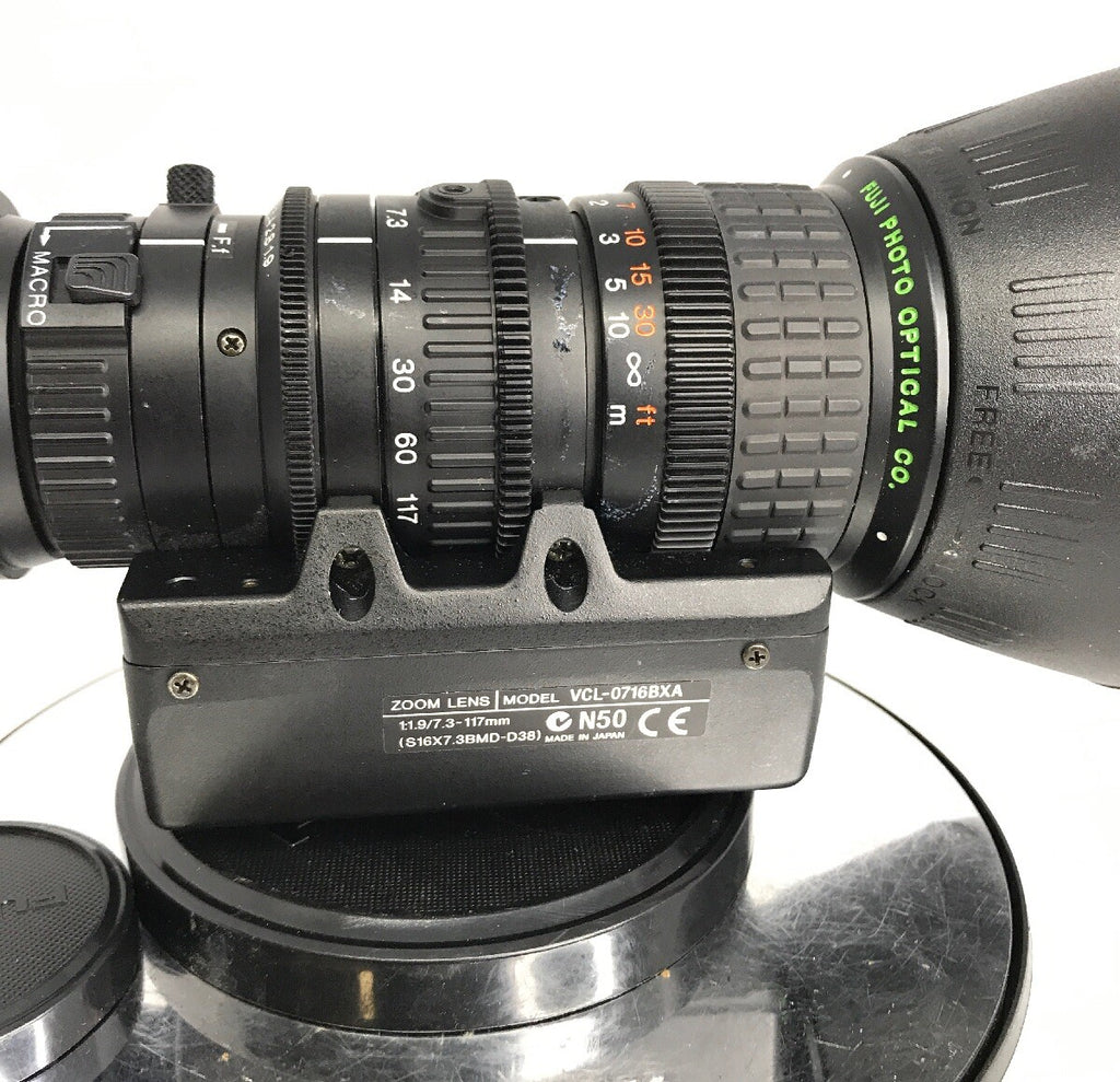 VCL-0716BXA Fujinon Zoom Lens for Sony DXC-390, 990, 9000 7.3-117mm 1:1.9 #TG118