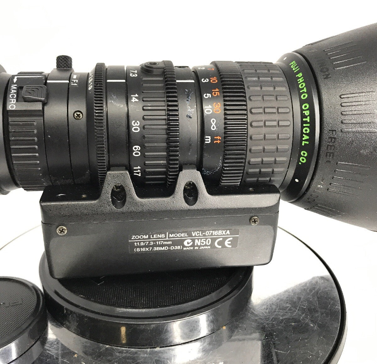 VCL-0716BXA Fujinon Zoom Lens for Sony DXC-390, 990, 9000 7.3-117mm 1:1.9 #TG118
