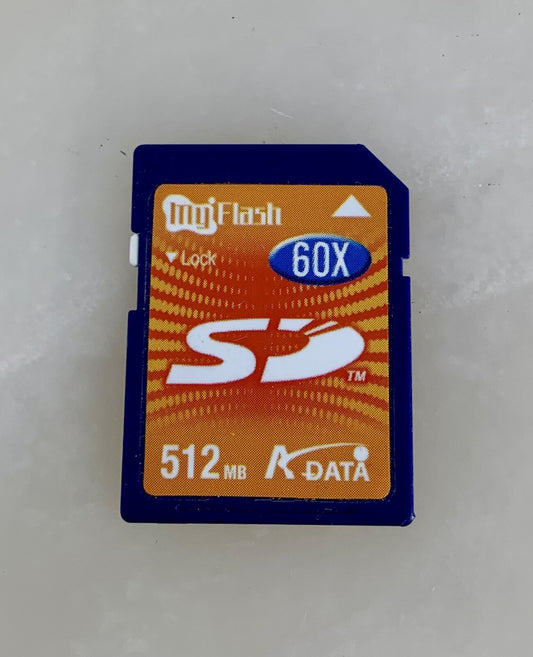 A-Data 60x SD 512MB Secure Digital SD Flash Card #740