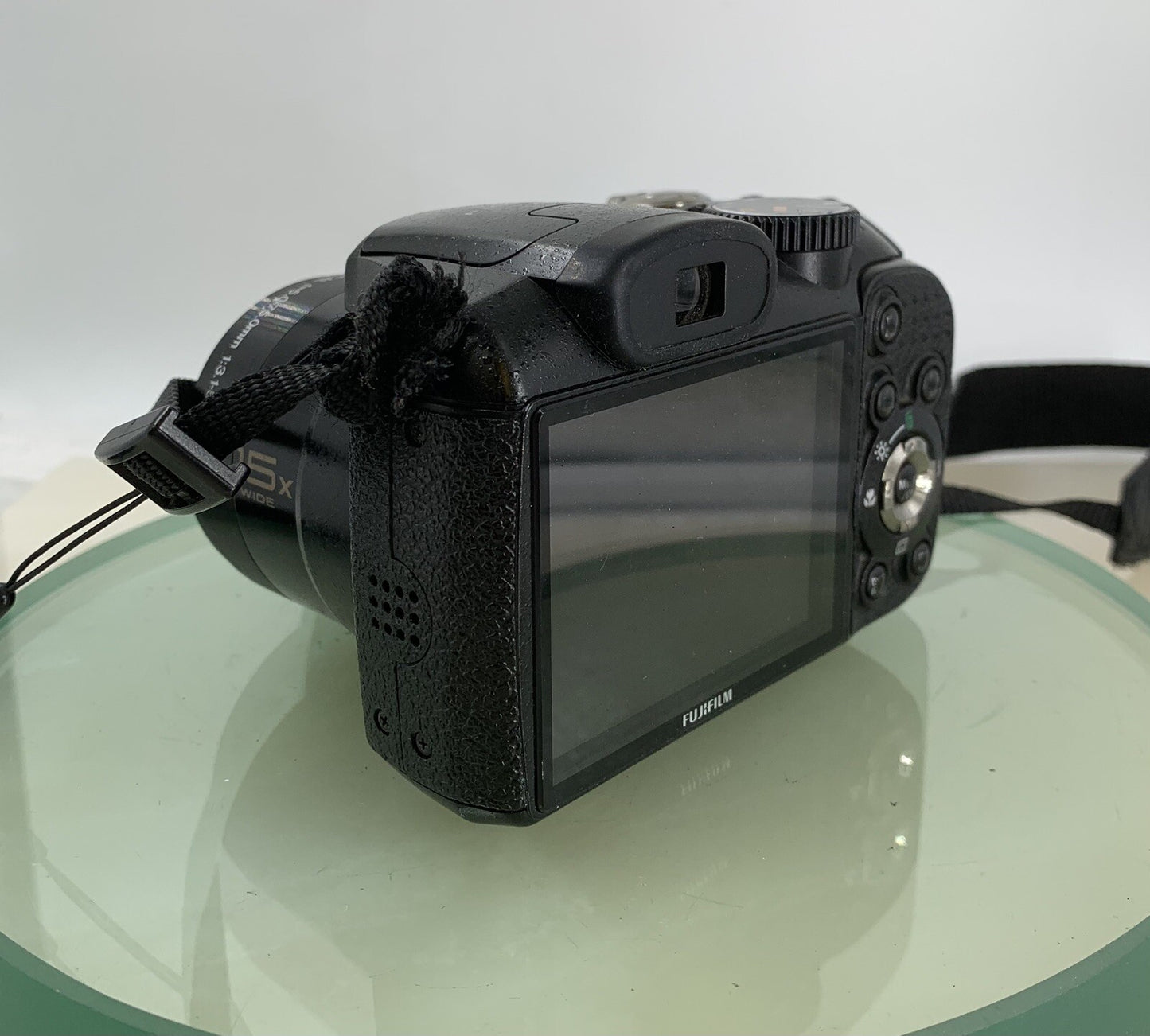 Fujifilm FinePix S1600 12.2MP COMPACT DIGITAL CAMERA BLACK + WIRE TESTED - 9254