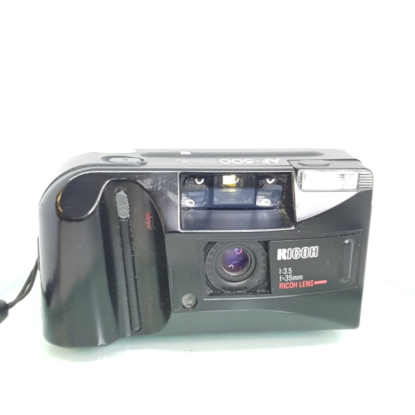 TESTED Ricoh AF-500D Film Point&Shoot Camera 35mm f/3.5 Ricoh Lens Date Set #6561