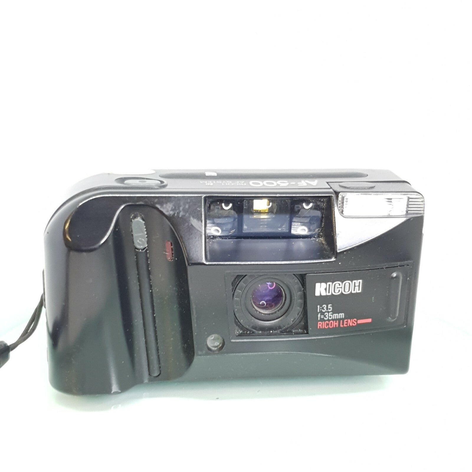 TESTED Ricoh AF-500D Film Point&Shoot Camera 35mm f/3.5 Ricoh Lens Date Set #6561