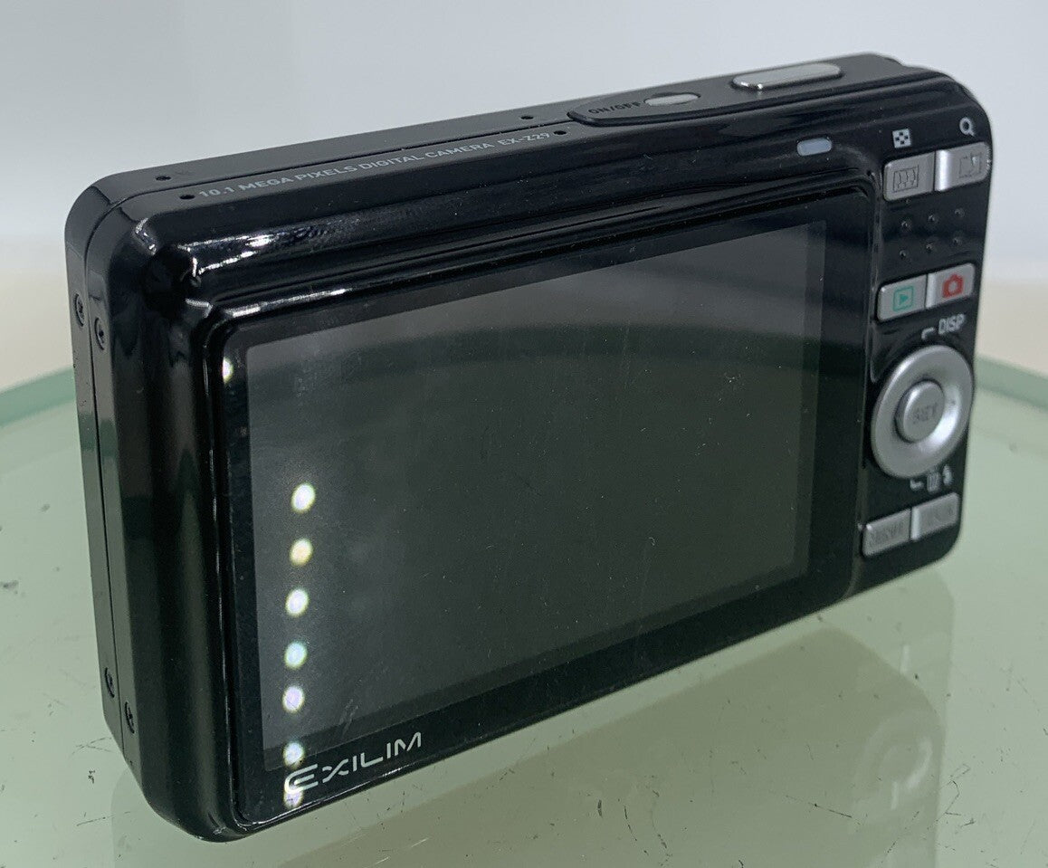Casio Exilim EX-Z29 BLACK Digital Camera WITH CHARGER NO CARD TESTED - 2394