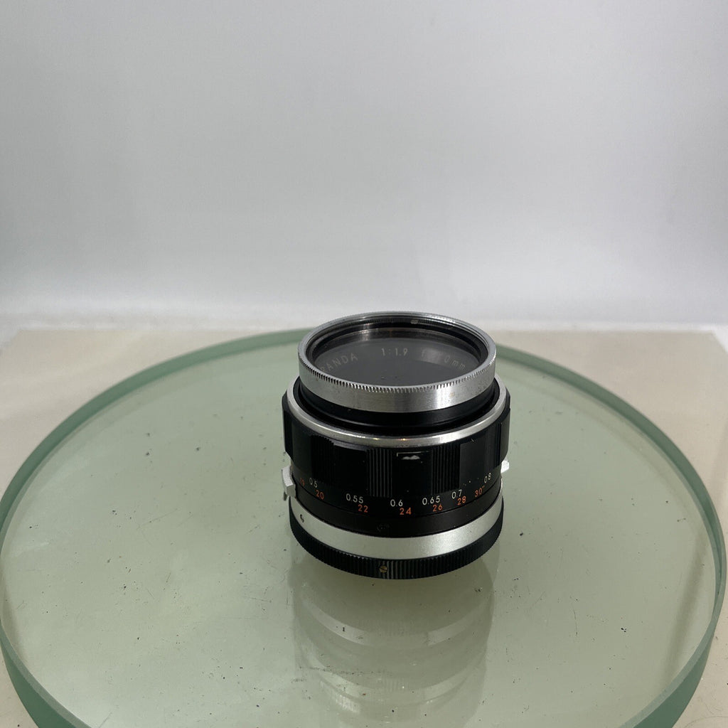 AUTO MIRANDA 1:1.9 f=5cm.50mm lens For miranda camera in great condition ++ #4646